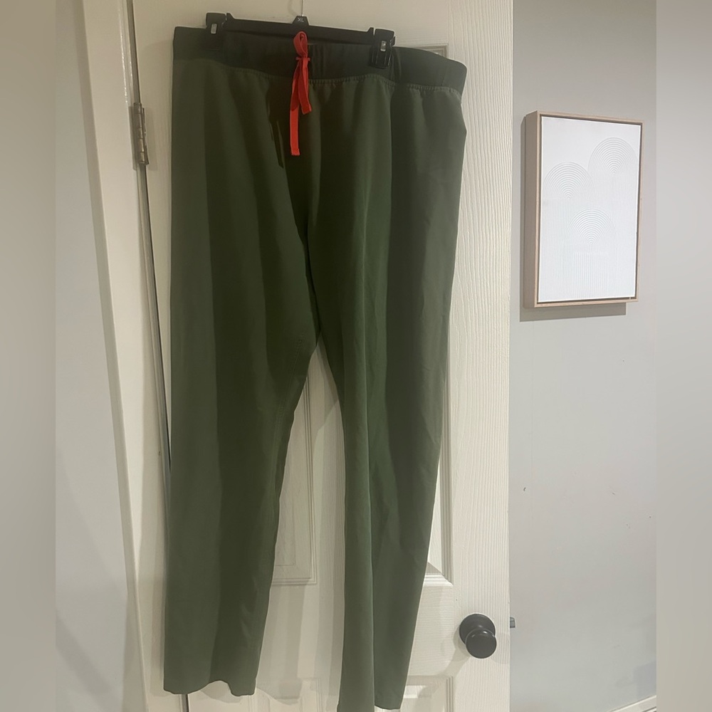 Figs Livingston Basic Scrub Pants Moss XL TALL